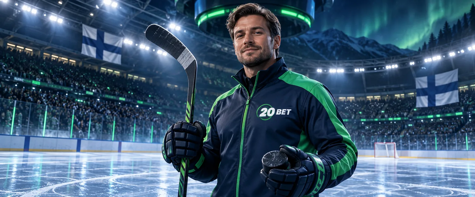 Adult man in 20Bet sportswear — The 20Bet Finland Sportsbook, for People Who Actually Look